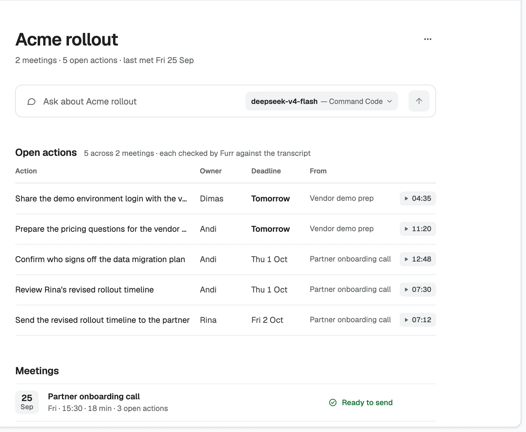 A project page